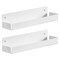 mDesign Metal Household Wall Mount Organizer Storage Basket